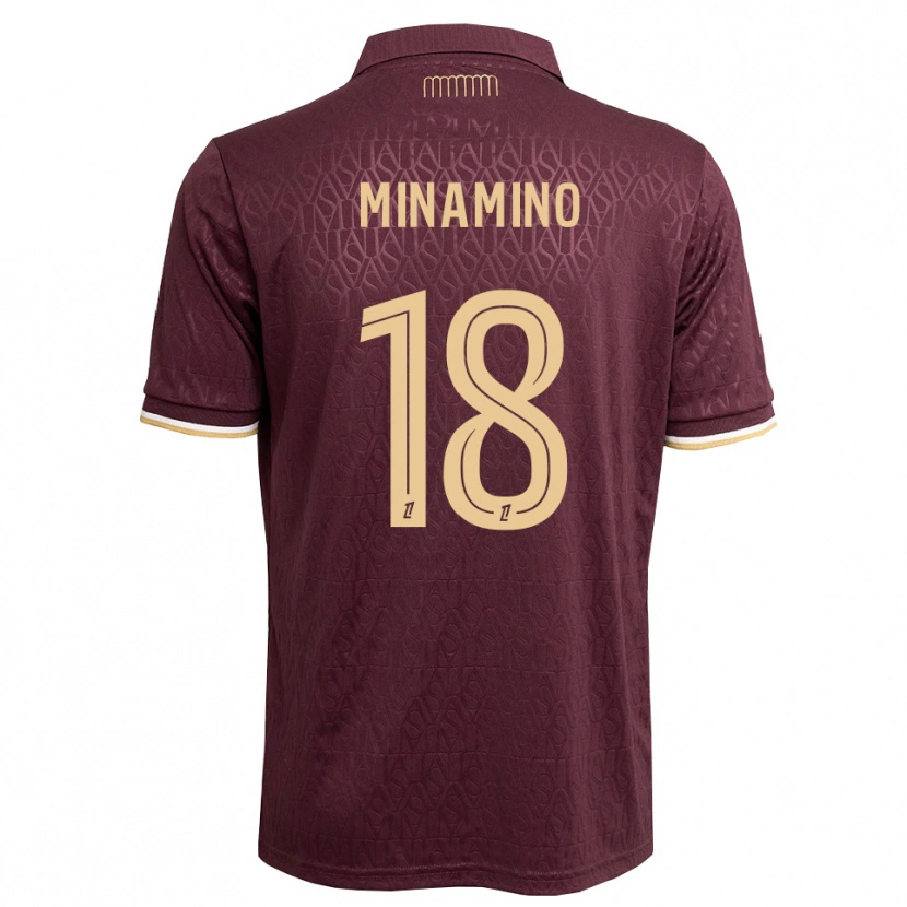 Danxen Dětské Takumi Minamino #18 Hnědočervená Pískově Hnědá Daleko Hráčské Dresy 2026/27 Dres