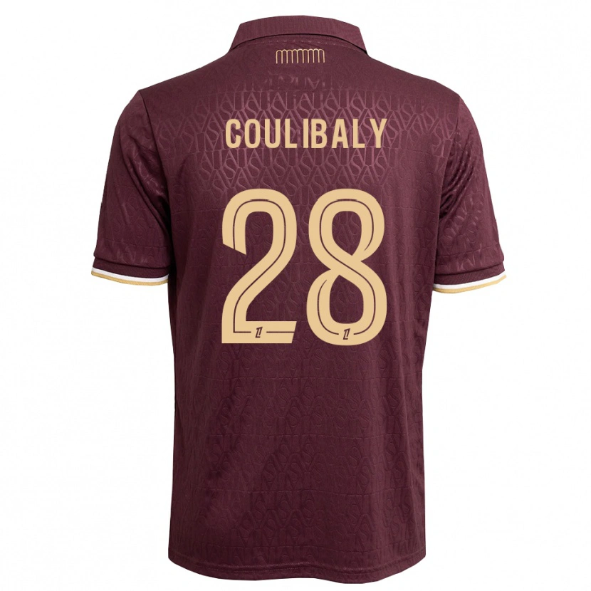 Danxen Dětské Mamadou Coulibaly #28 Hnědočervená Pískově Hnědá Daleko Hráčské Dresy 2026/27 Dres
