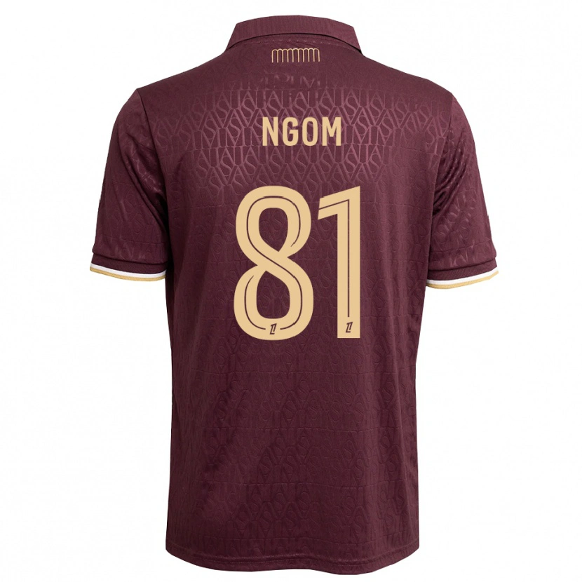 Danxen Dětské Libasse Ngom #81 Hnědočervená Pískově Hnědá Daleko Hráčské Dresy 2026/27 Dres