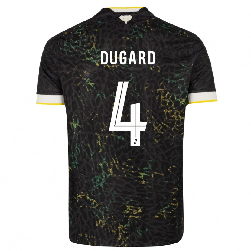 Danxen Dětské Taïgy Dugard #4 Černá Bílá Žlutá Daleko Hráčské Dresy 2026/27 Dres