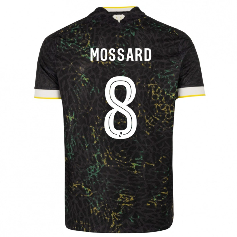 Danxen Dětské Juliette Mossard #8 Černá Bílá Žlutá Daleko Hráčské Dresy 2026/27 Dres