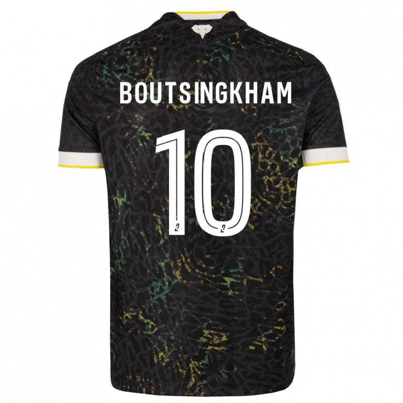 Danxen Dětské Hugo Boutsingkham #10 Černá Bílá Žlutá Daleko Hráčské Dresy 2026/27 Dres