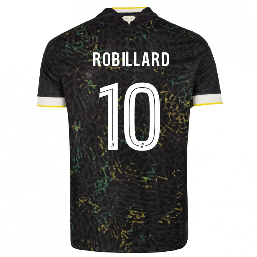 Danxen Dětské Camille Robillard #10 Černá Bílá Žlutá Daleko Hráčské Dresy 2026/27 Dres