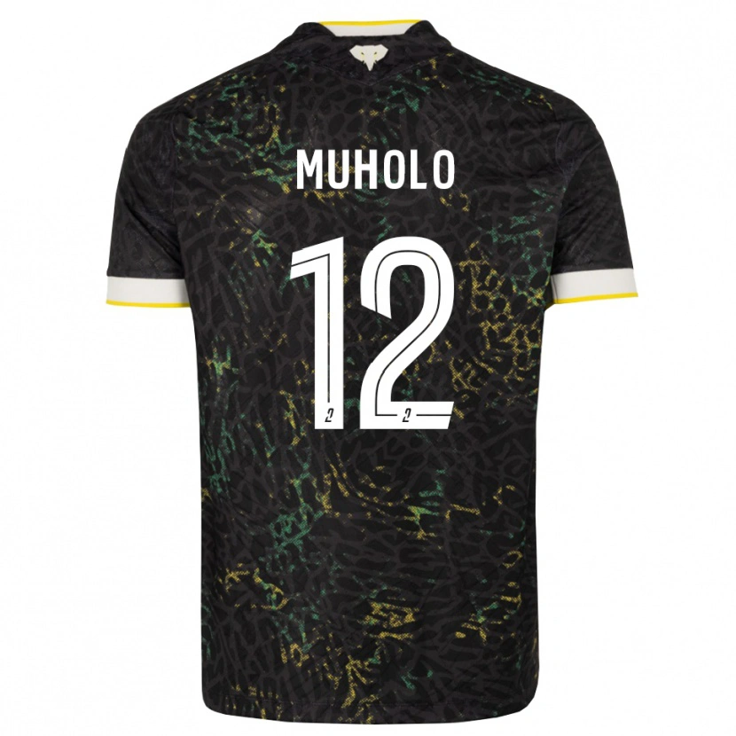 Danxen Dětské Ernest Muholo #12 Černá Bílá Žlutá Daleko Hráčské Dresy 2026/27 Dres