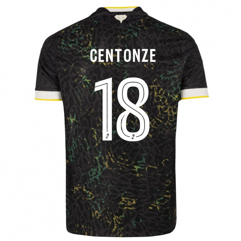 Danxen Dětské Fabien Centonze #18 Černá Bílá Žlutá Daleko Hráčské Dresy 2026/27 Dres