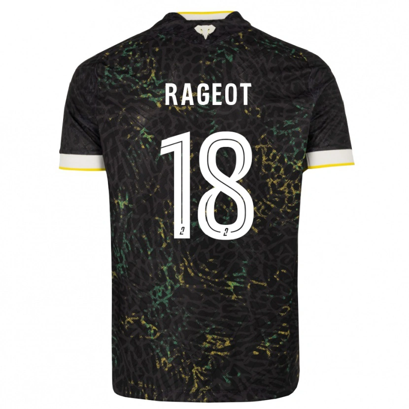 Danxen Dětské Lalie Rageot #18 Černá Bílá Žlutá Daleko Hráčské Dresy 2026/27 Dres
