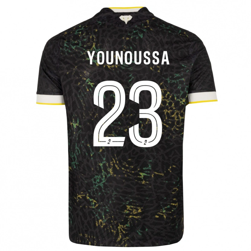 Danxen Dětské Wilitty Younoussa #23 Černá Bílá Žlutá Daleko Hráčské Dresy 2026/27 Dres