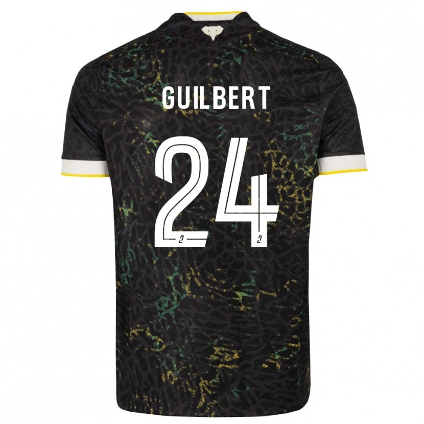 Danxen Dětské Frédéric Guilbert #24 Černá Bílá Žlutá Daleko Hráčské Dresy 2026/27 Dres