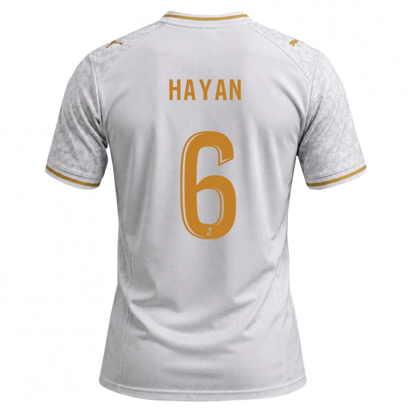 Danxen Dětské Zahid Hayan #6 Bílá Šedá Zlatohnědá Daleko Hráčské Dresy 2026/27 Dres