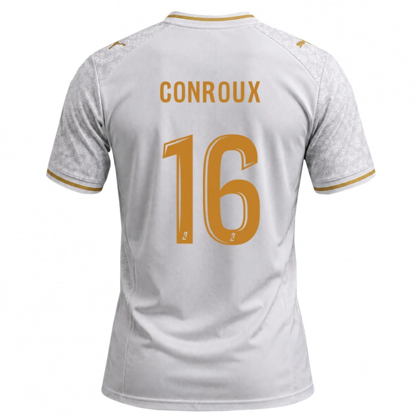 Danxen Dětské Antonin Conroux #16 Bílá Šedá Zlatohnědá Daleko Hráčské Dresy 2026/27 Dres