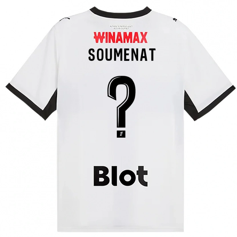 Danxen Dětské Flavien Soumenat #0 Černá Bílá Červená Daleko Hráčské Dresy 2026/27 Dres