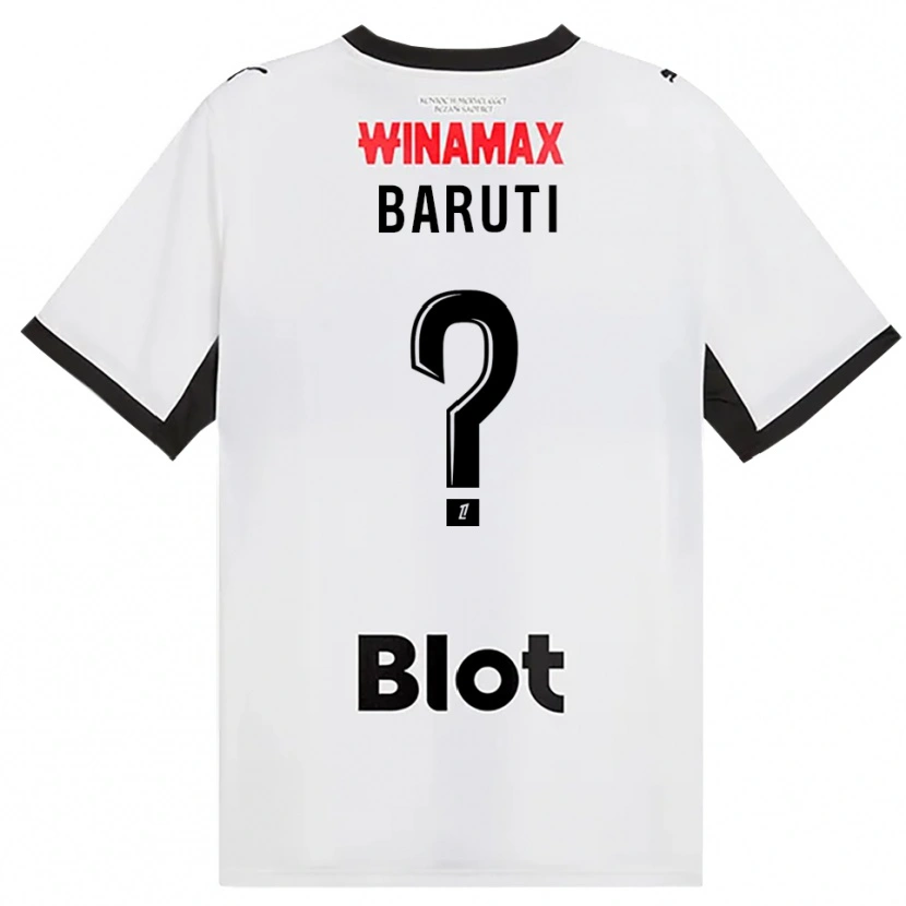 Danxen Dětské Kelian Baruti #0 Černá Bílá Červená Daleko Hráčské Dresy 2026/27 Dres