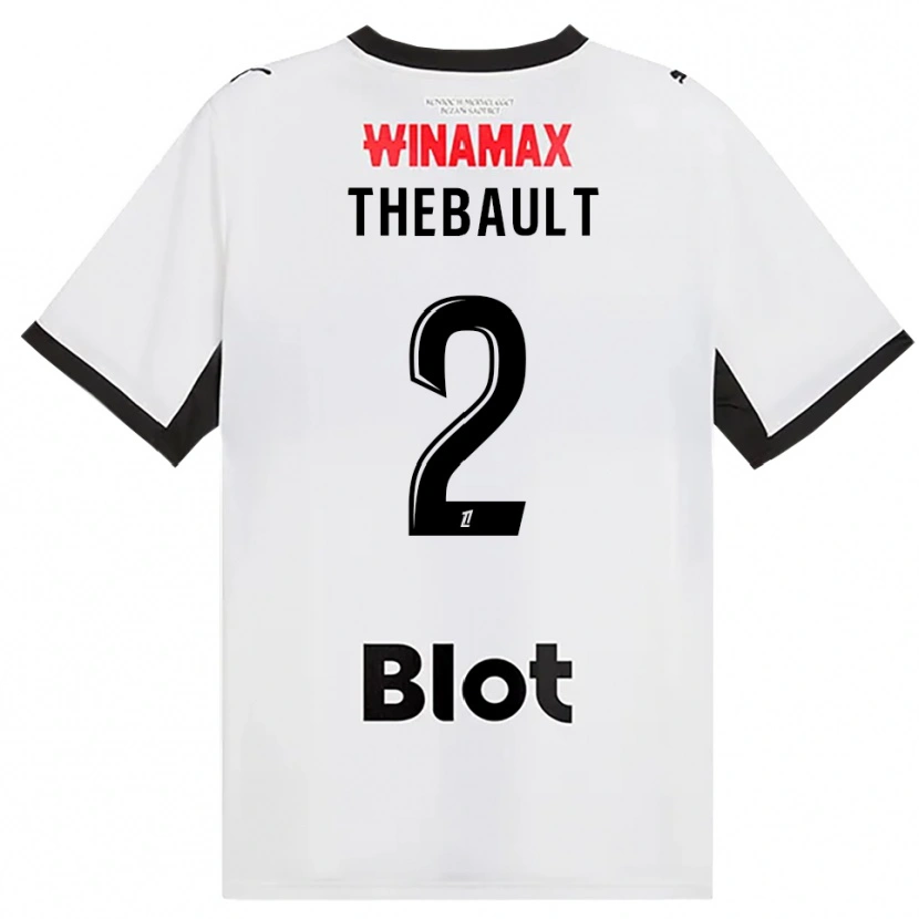 Danxen Dětské Yaël Thébault #2 Černá Bílá Červená Daleko Hráčské Dresy 2026/27 Dres