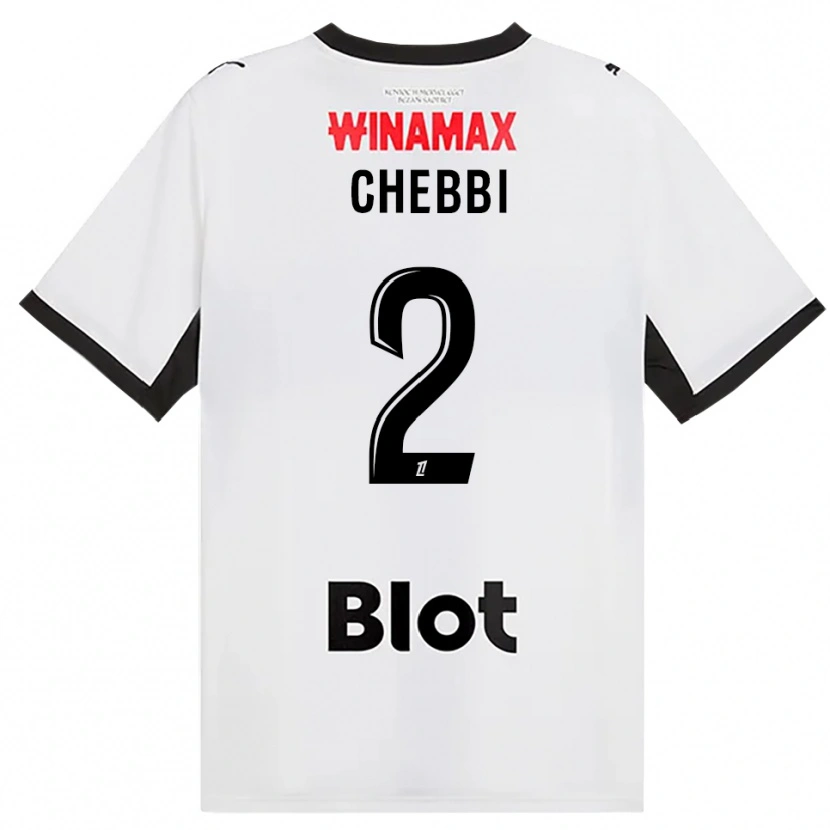 Danxen Dětské Mohamed Chebbi #2 Černá Bílá Červená Daleko Hráčské Dresy 2026/27 Dres