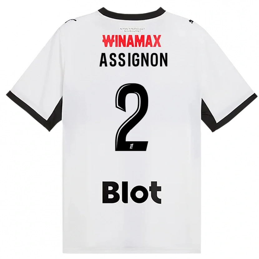 Danxen Dětské Kenny Assignon #2 Černá Bílá Červená Daleko Hráčské Dresy 2026/27 Dres