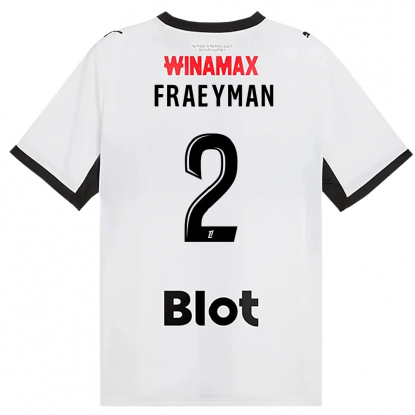 Danxen Dětské Dorian Fraeyman #2 Černá Bílá Červená Daleko Hráčské Dresy 2026/27 Dres