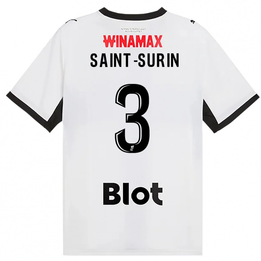 Danxen Dětské Rio Saint-Surin #3 Černá Bílá Červená Daleko Hráčské Dresy 2026/27 Dres