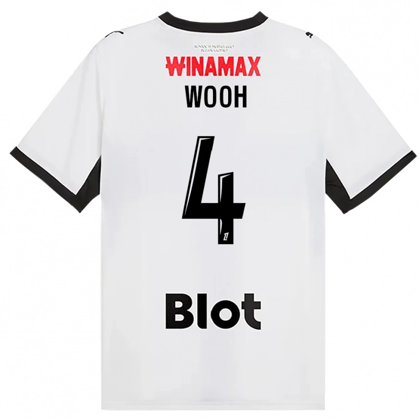 Danxen Dětské Christopher Wooh #4 Černá Bílá Červená Daleko Hráčské Dresy 2026/27 Dres