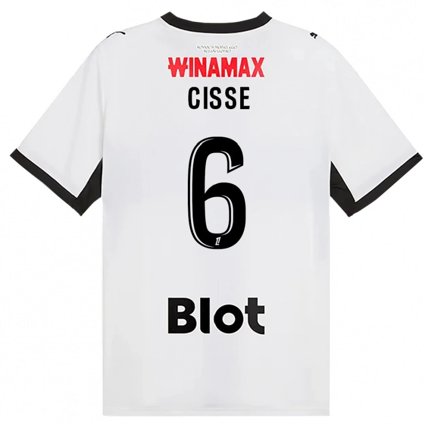 Danxen Dětské Djaoui Cissé #6 Černá Bílá Červená Daleko Hráčské Dresy 2026/27 Dres