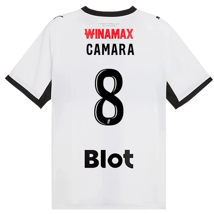 Danxen Dětské Yaya Camara #8 Černá Bílá Červená Daleko Hráčské Dresy 2026/27 Dres