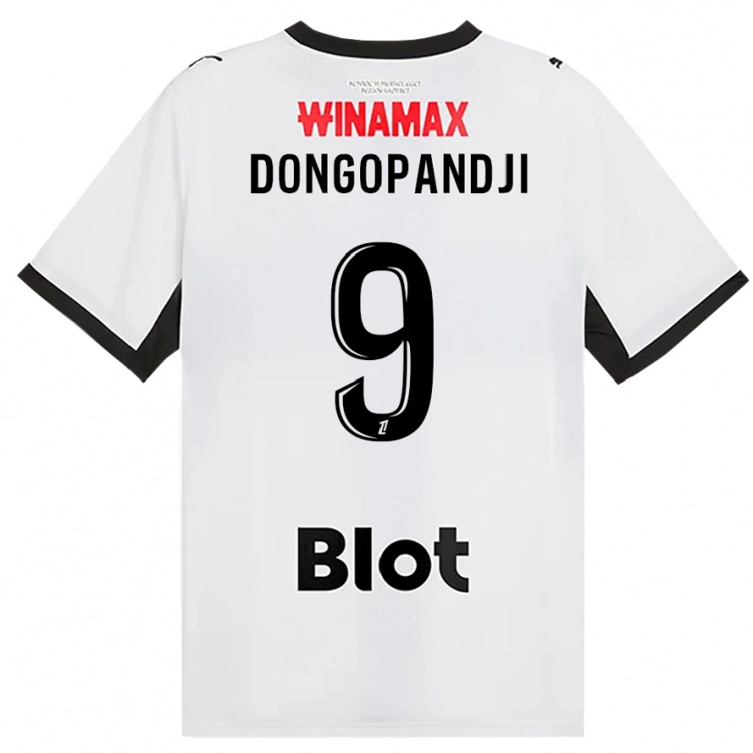 Danxen Dětské Kelvin Dongopandji #9 Černá Bílá Červená Daleko Hráčské Dresy 2026/27 Dres