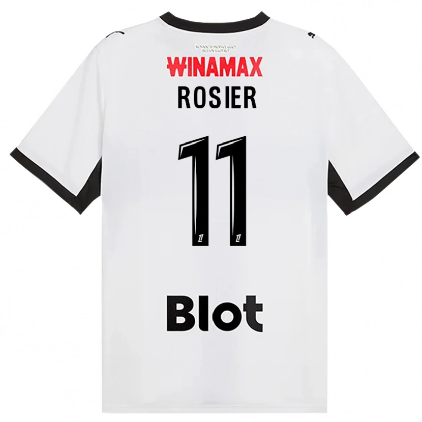 Danxen Dětské Lucas Rosier #11 Černá Bílá Červená Daleko Hráčské Dresy 2026/27 Dres