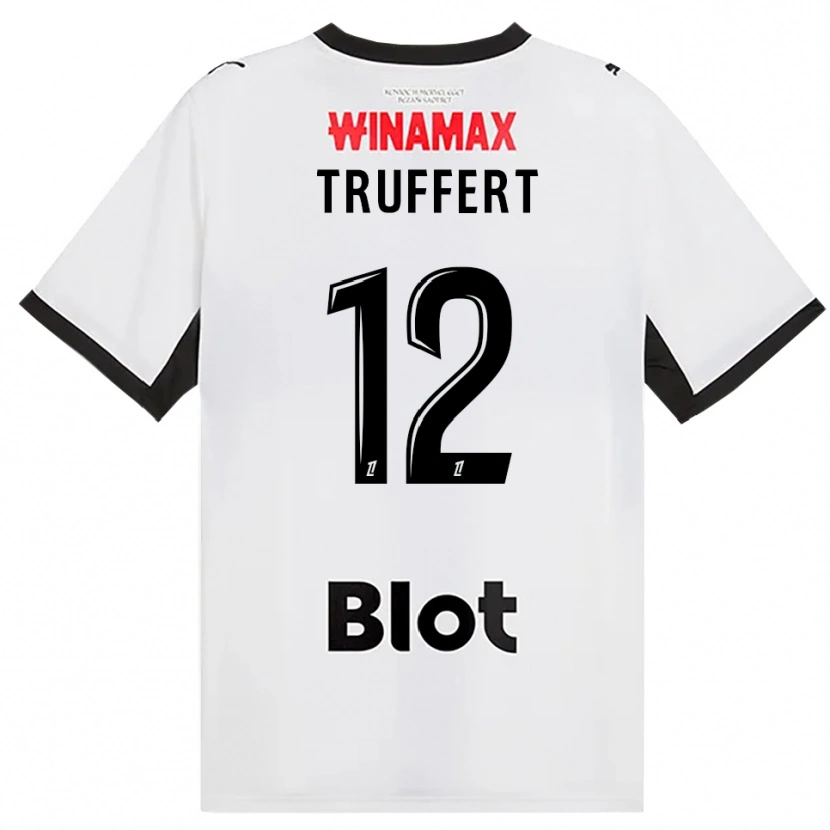 Danxen Dětské Florian Truffert #12 Černá Bílá Červená Daleko Hráčské Dresy 2026/27 Dres