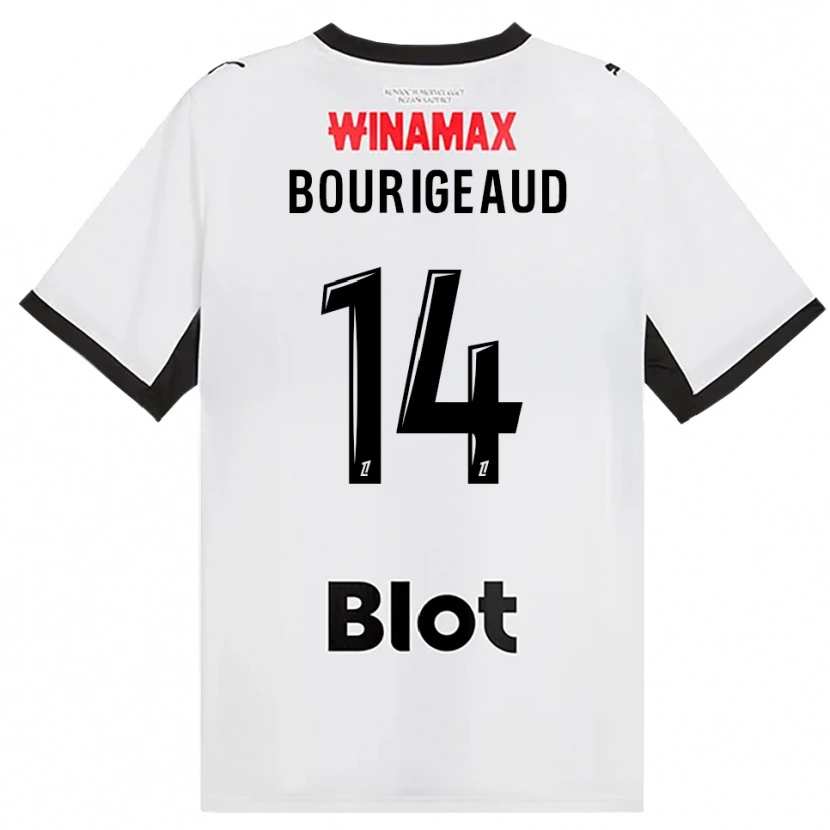 Danxen Dětské Benjamin Bourigeaud #14 Černá Bílá Červená Daleko Hráčské Dresy 2026/27 Dres
