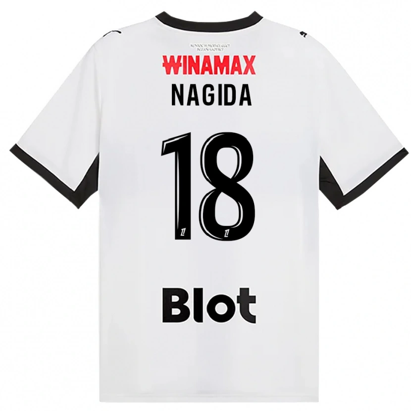Danxen Dětské Mahamadou Nagida #18 Černá Bílá Červená Daleko Hráčské Dresy 2026/27 Dres