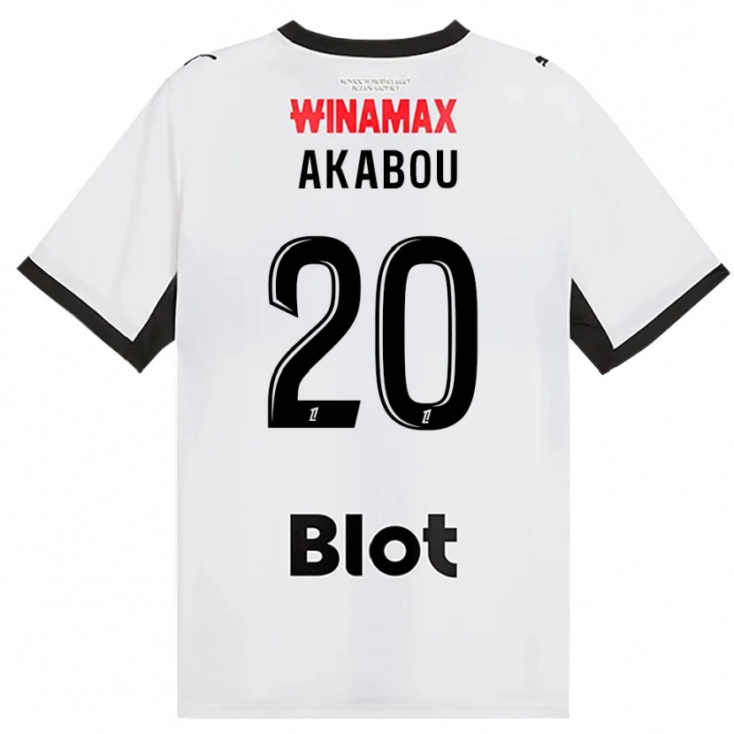 Danxen Dětské Ayoub Akabou #20 Černá Bílá Červená Daleko Hráčské Dresy 2026/27 Dres