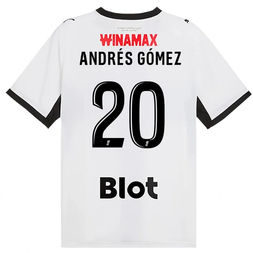 Danxen Dětské Carlos Andrés Gómez #20 Černá Bílá Červená Daleko Hráčské Dresy 2026/27 Dres