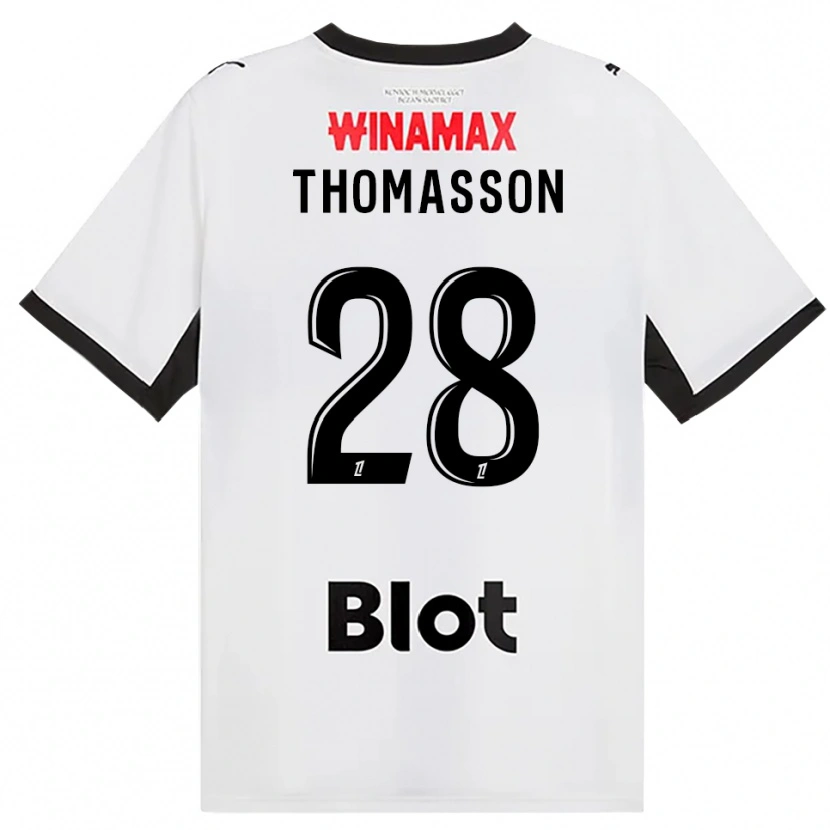 Danxen Dětské Adrien Thomasson #28 Černá Bílá Červená Daleko Hráčské Dresy 2026/27 Dres