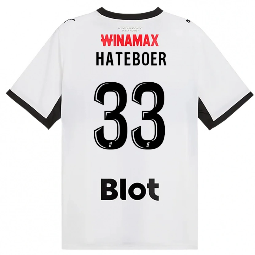 Danxen Dětské Hans Hateboer #33 Černá Bílá Červená Daleko Hráčské Dresy 2026/27 Dres