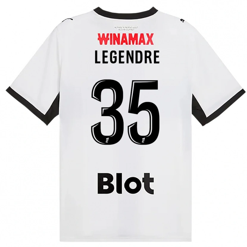 Danxen Dětské Elías Legendre Quiñónez #35 Černá Bílá Červená Daleko Hráčské Dresy 2026/27 Dres