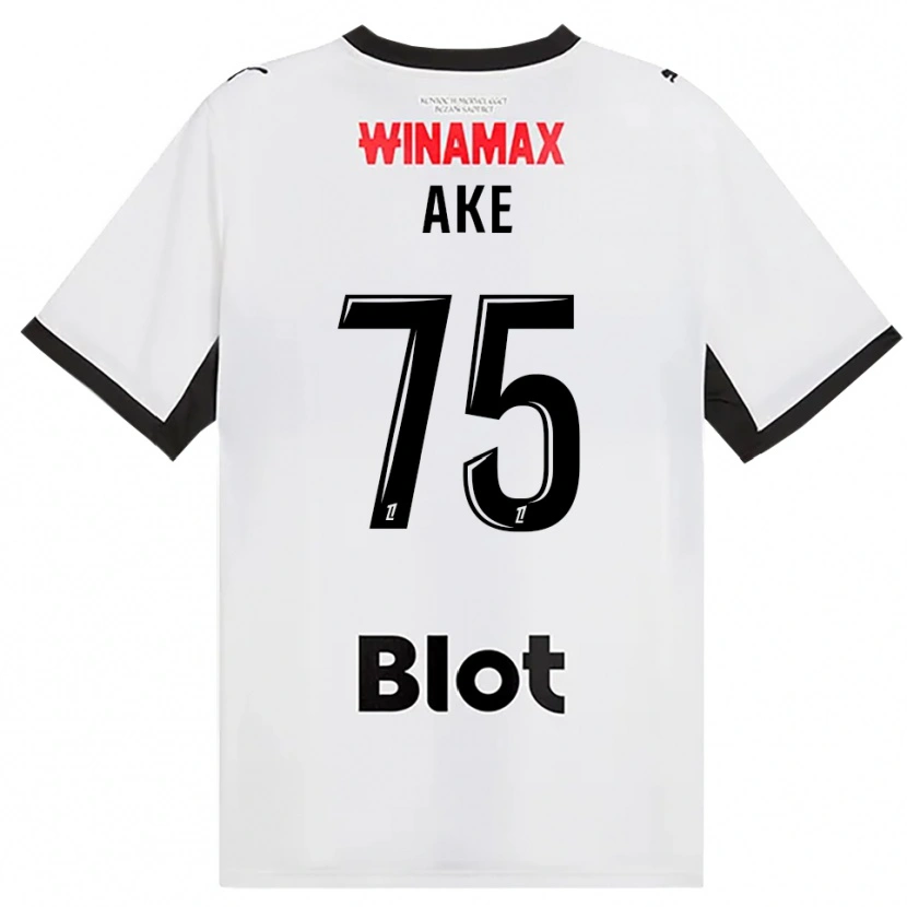 Danxen Dětské Junior Ake #75 Černá Bílá Červená Daleko Hráčské Dresy 2026/27 Dres