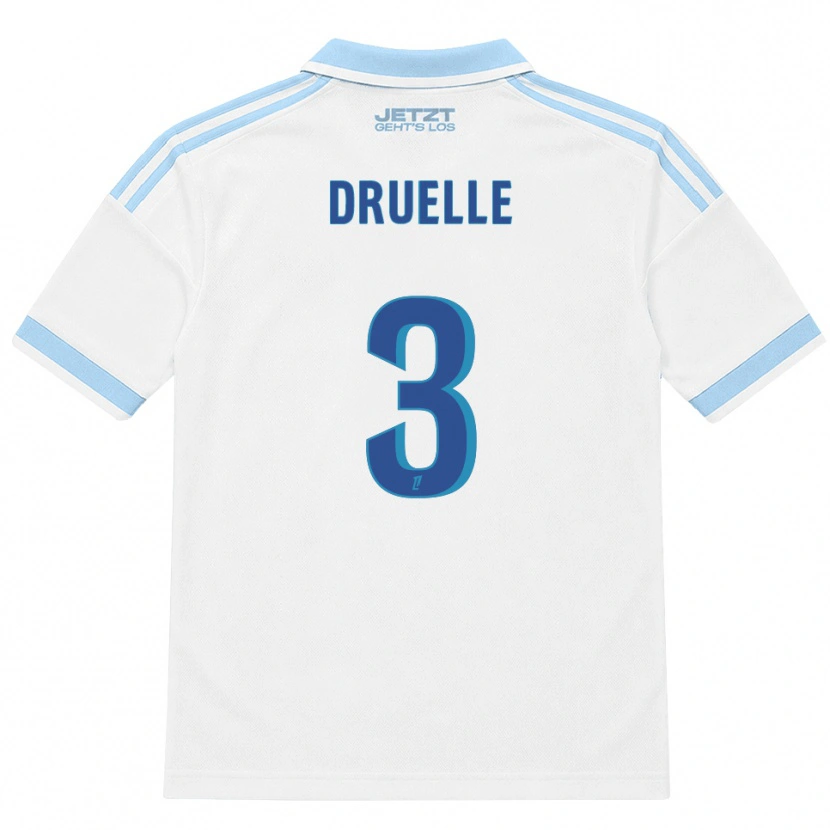Danxen Dětské Robin Druelle #3 Světle Nebesky Modrá Bílá Červená Daleko Hráčské Dresy 2026/27 Dres