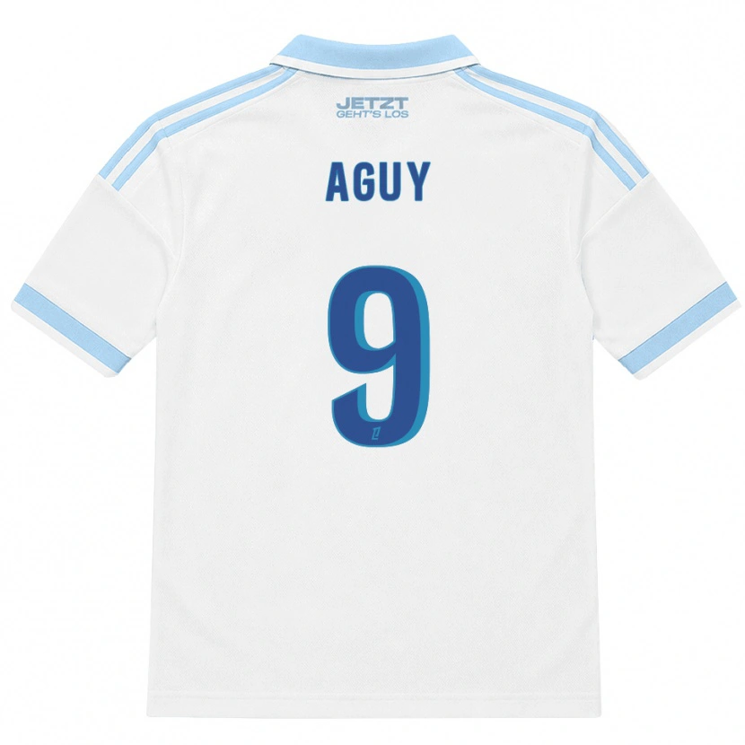 Danxen Dětské David Aguy #9 Světle Nebesky Modrá Bílá Červená Daleko Hráčské Dresy 2026/27 Dres