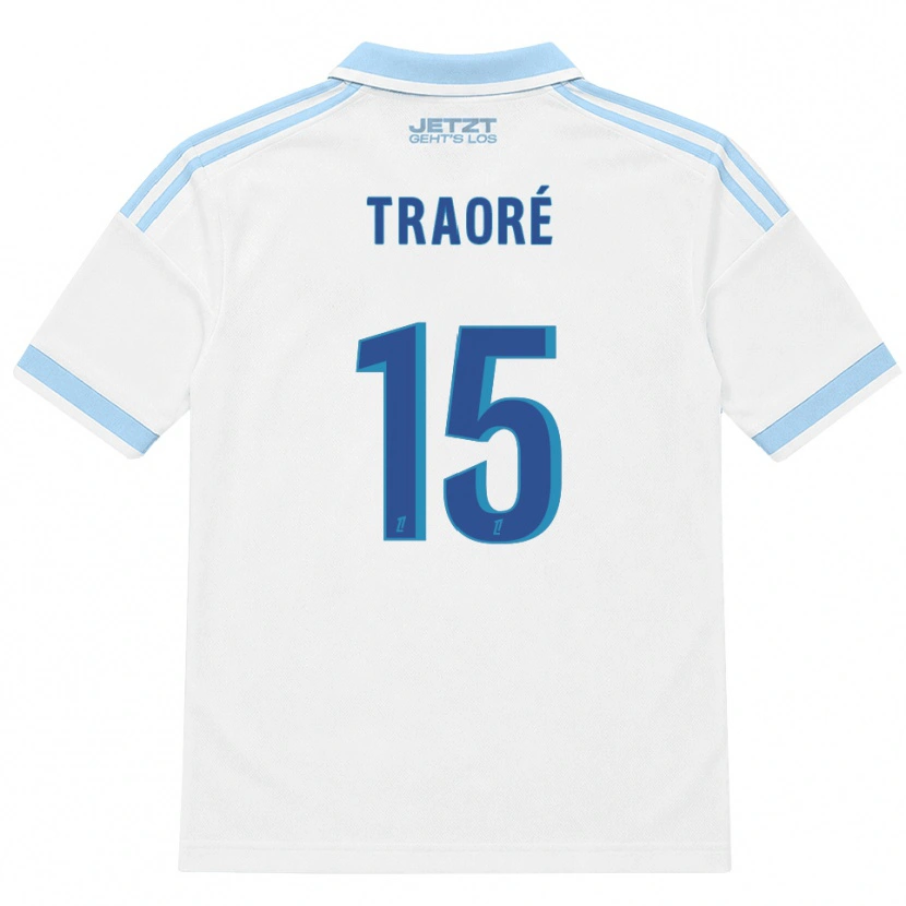 Danxen Dětské Erwan Traoré #15 Světle Nebesky Modrá Bílá Červená Daleko Hráčské Dresy 2026/27 Dres