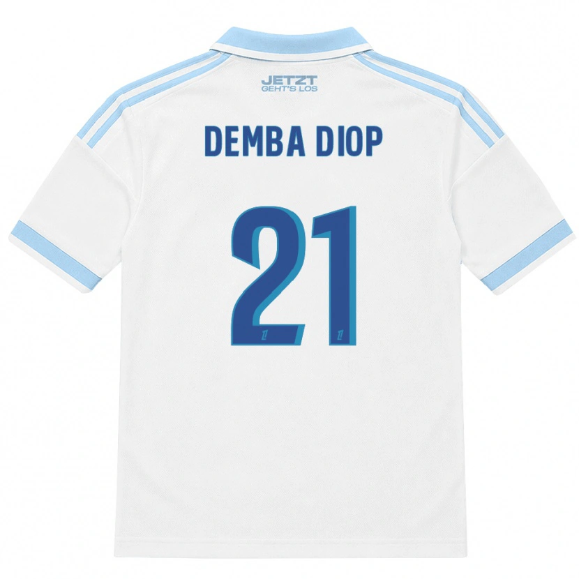 Danxen Dětské Pape Demba Diop #21 Světle Nebesky Modrá Bílá Červená Daleko Hráčské Dresy 2026/27 Dres