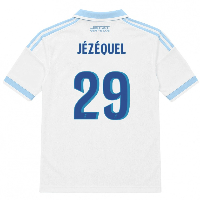 Danxen Dětské Emmy Jézéquel #29 Světle Nebesky Modrá Bílá Červená Daleko Hráčské Dresy 2026/27 Dres