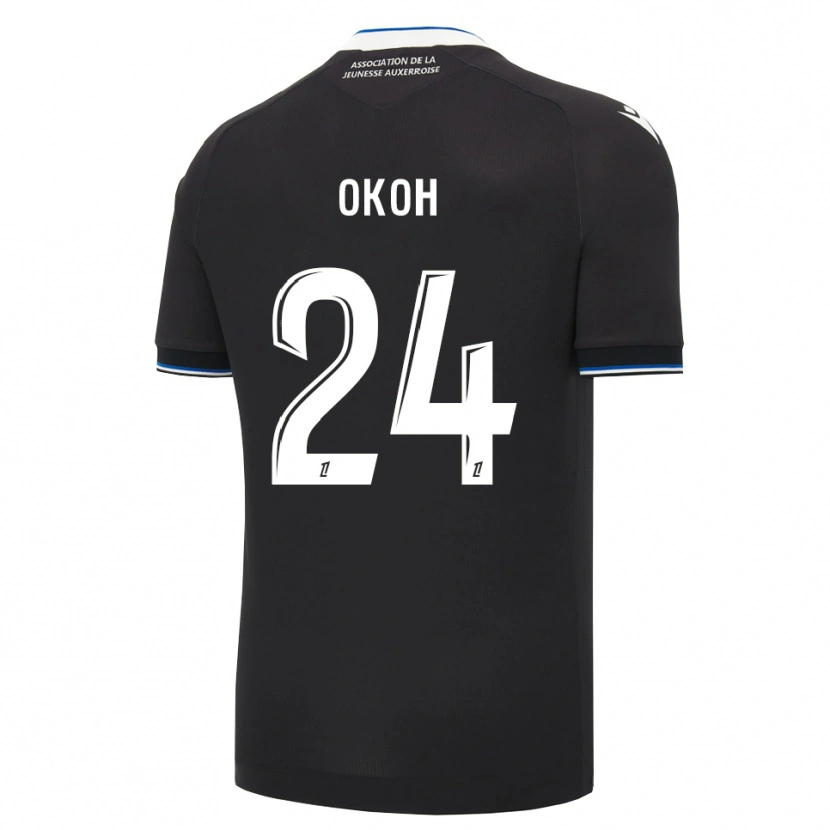 Danxen Dětské Bryan Okoh #24 Černá Modrá Bílá Daleko Hráčské Dresy 2026/27 Dres