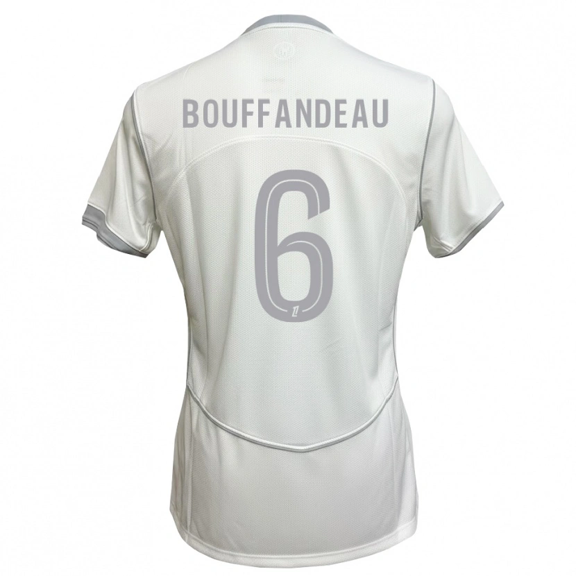 Danxen Dětské Jules Bouffandeau #6 Bílá Šedá Daleko Hráčské Dresy 2026/27 Dres