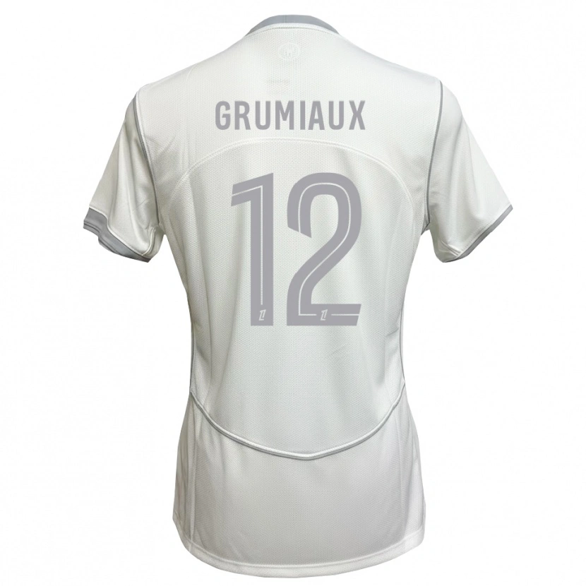 Danxen Dětské Bibi Grumiaux #12 Bílá Šedá Daleko Hráčské Dresy 2026/27 Dres