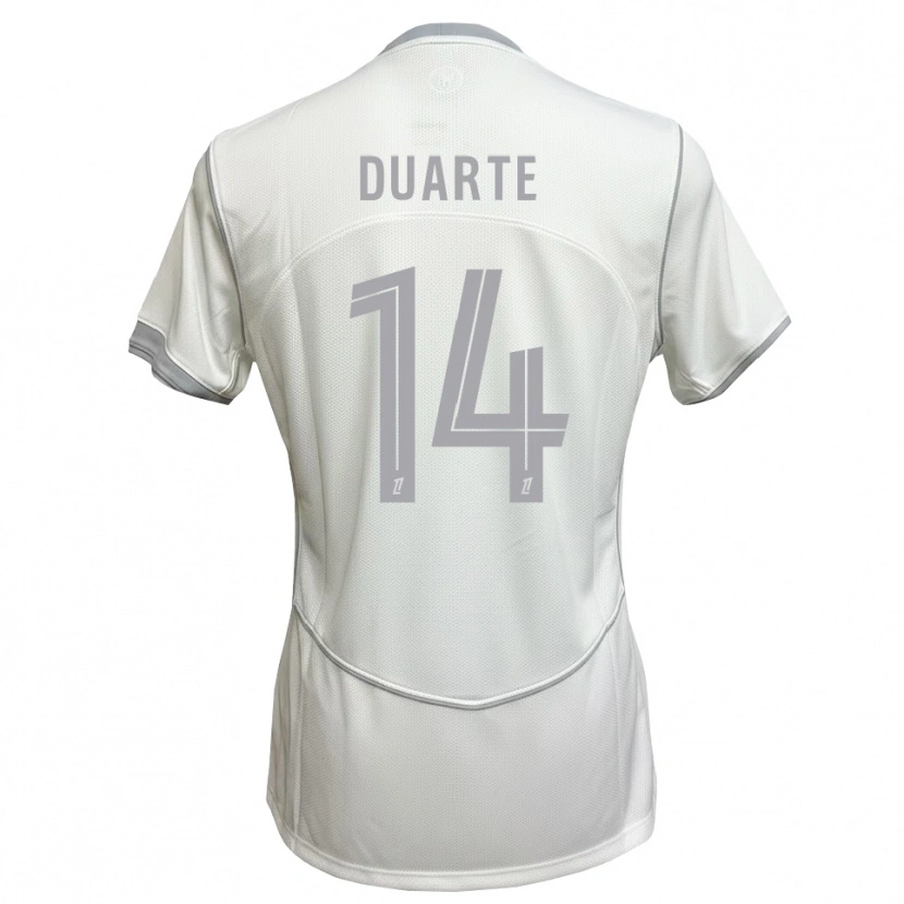 Danxen Dětské Luis Duarte #14 Bílá Šedá Daleko Hráčské Dresy 2026/27 Dres