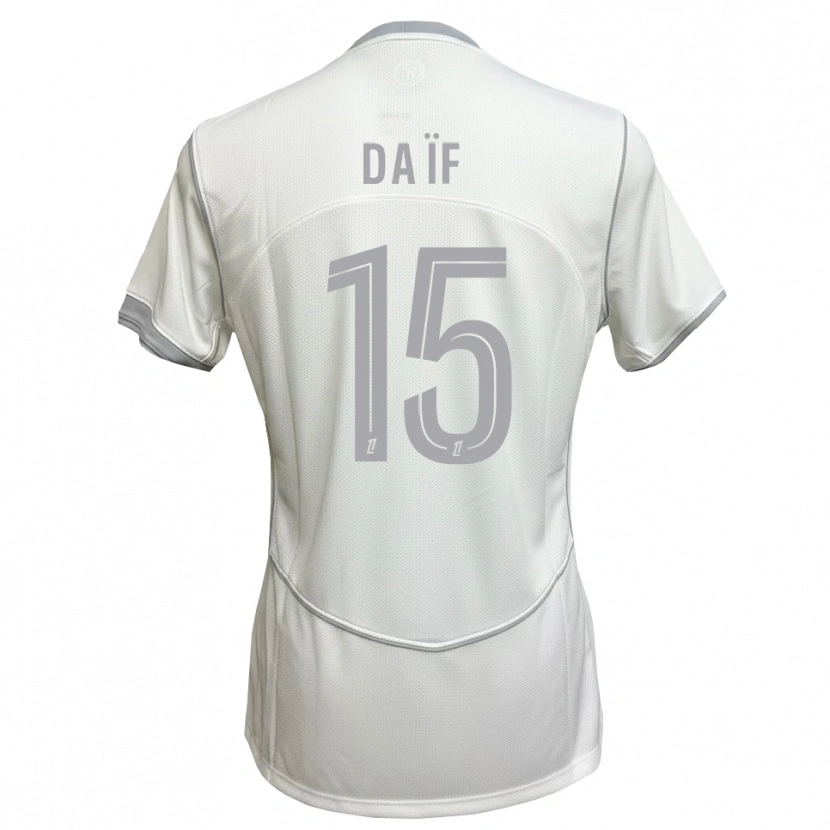 Danxen Dětské Ziyad Daïf #15 Bílá Šedá Daleko Hráčské Dresy 2026/27 Dres