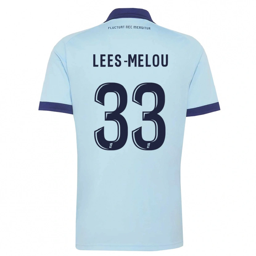 Danxen Dětské Pierre Lees-Melou #33 Kukuřičně Modrá Černá Daleko Hráčské Dresy 2026/27 Dres