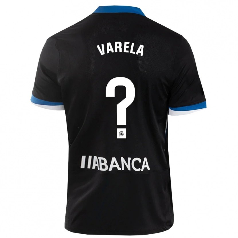 Danxen Dětské Iago Varela #0 Černá Modrá Bílá Daleko Hráčské Dresy 2026/27 Dres