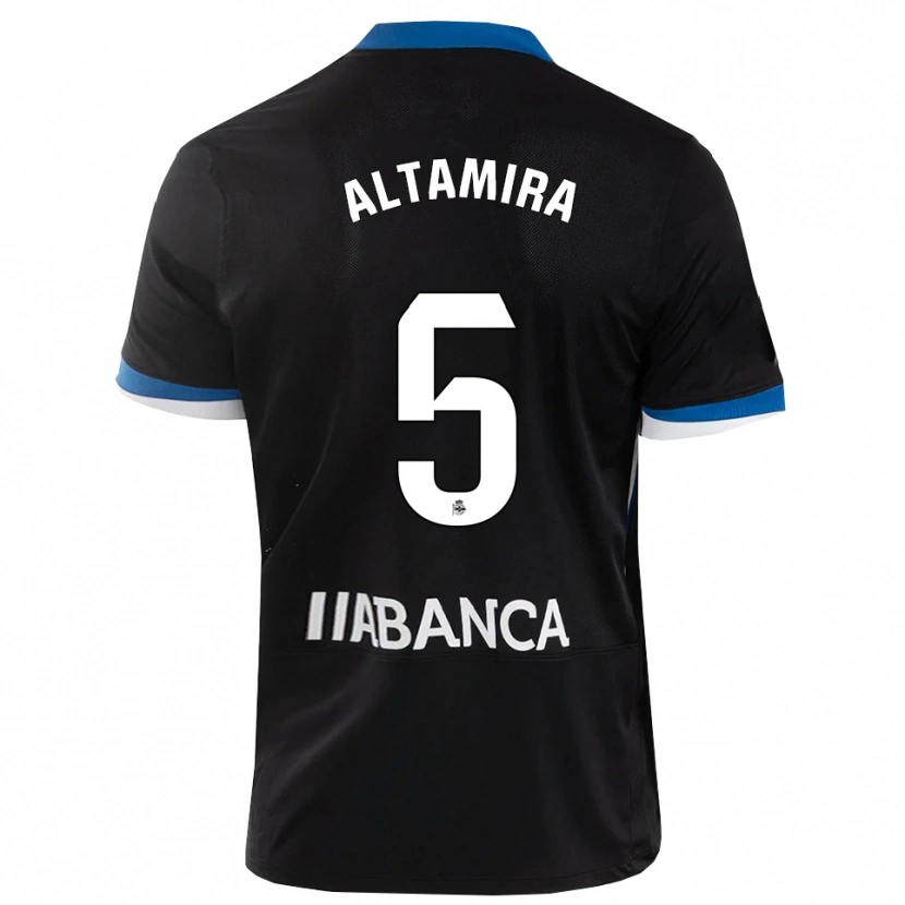 Danxen Dětské Inés Altamira #5 Černá Modrá Bílá Daleko Hráčské Dresy 2026/27 Dres