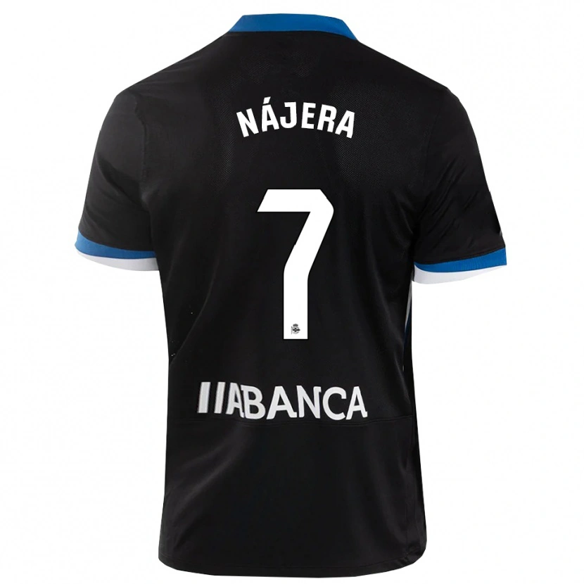 Danxen Dětské Mario Nájera #7 Černá Modrá Bílá Daleko Hráčské Dresy 2026/27 Dres