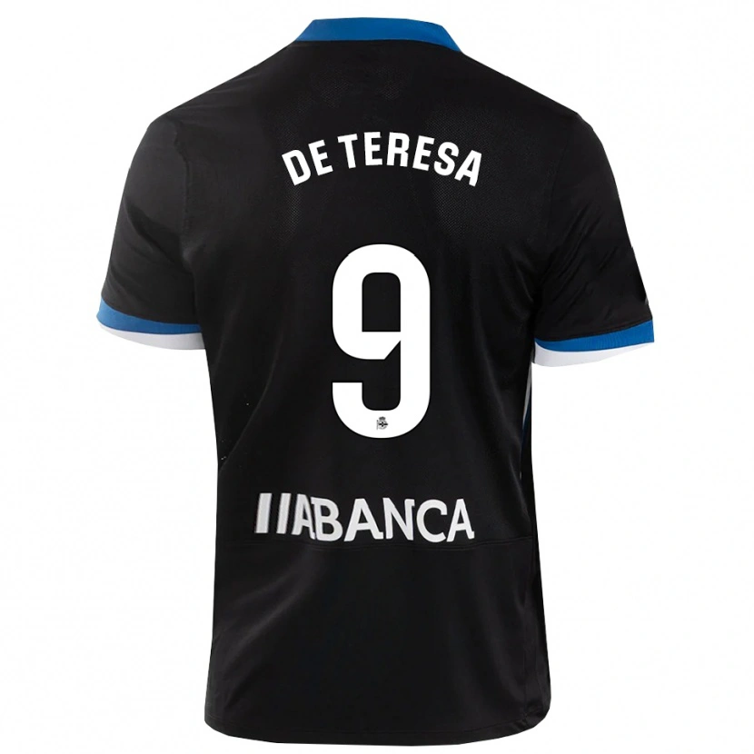 Danxen Dětské Ana Lucía De Teresa #9 Černá Modrá Bílá Daleko Hráčské Dresy 2026/27 Dres